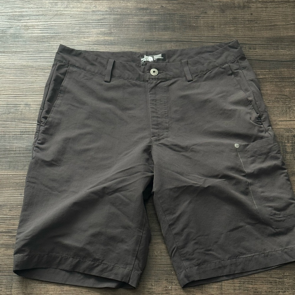 The North Face Gray Flat Front Shorts